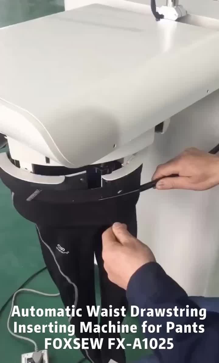 Máquina automática de inserción de cordón de cintura