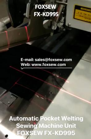 Máquina de costura de sueldo de bolsillo automático Foxsew FX-KD995