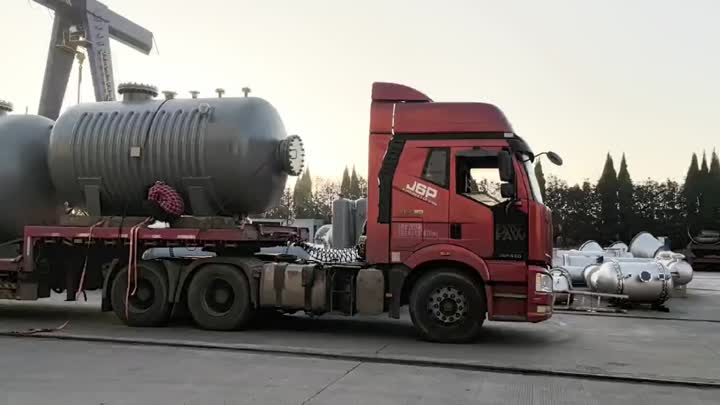 Vídeo de entrega de tanques de armazenamento horizontal