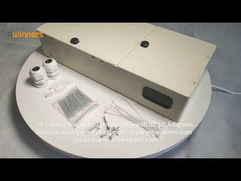 Compact Plastic Fiber Optic Splitter Box 32 Port SC LC Splice Box