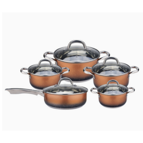 Podnieś swoje kulinarne wrażenia z pięknymi zestawami naczynia kuchennego ze stali nierdzewnej 11PC