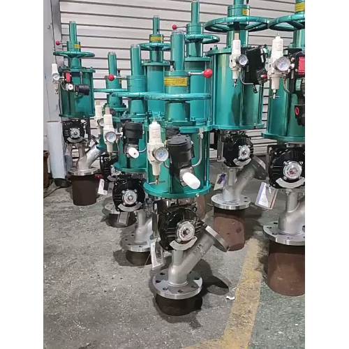 Supapă de refulare pneumatică cu expansiune în sus conectată la țeavă