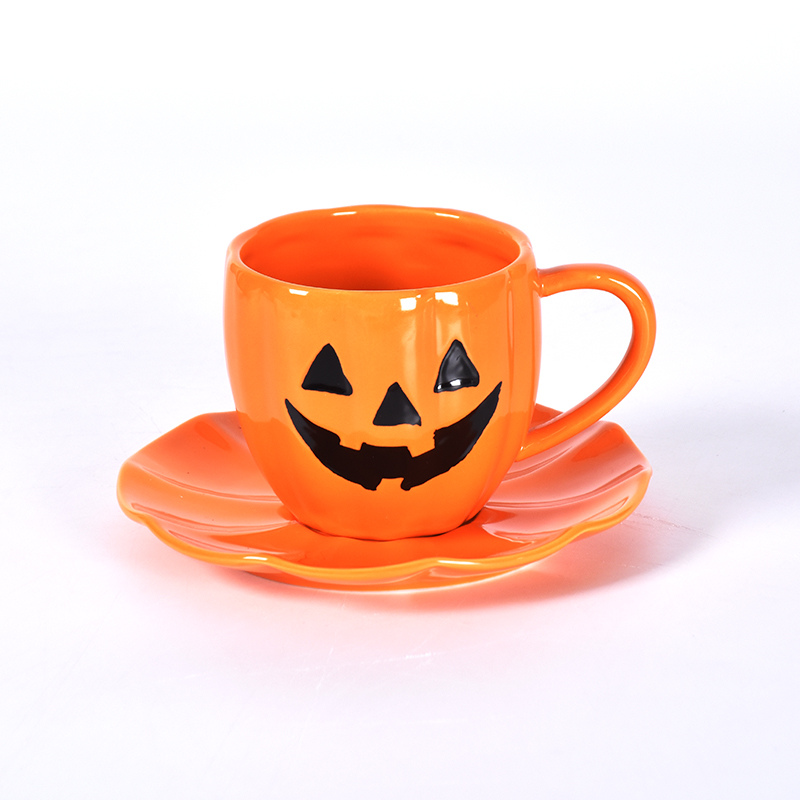 Groothandel fabriek Prijs Halloween -serie Pumpkins verschijning decoratie keramisch servies