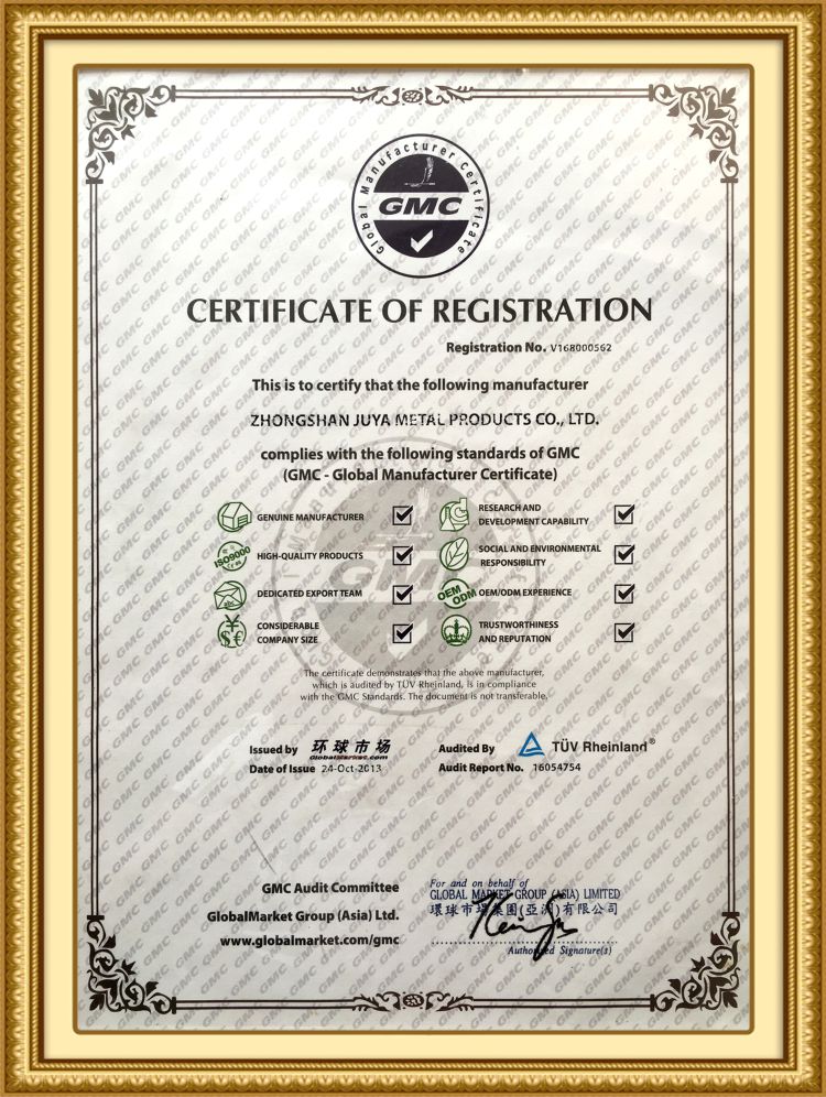 Global Manufacturer Certificate