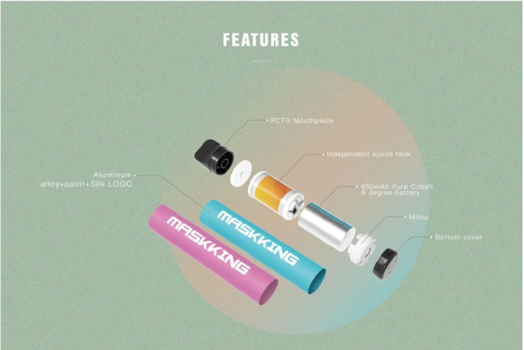 1000 puffs mascarando cigarros eletrônicos descartáveis ​​originais