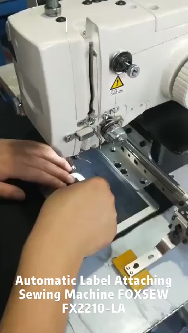 Máquina automática de coser para pegar etiquetas