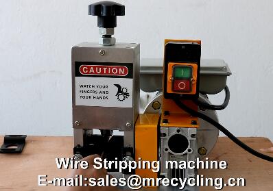 homemade copper wire stripping machine