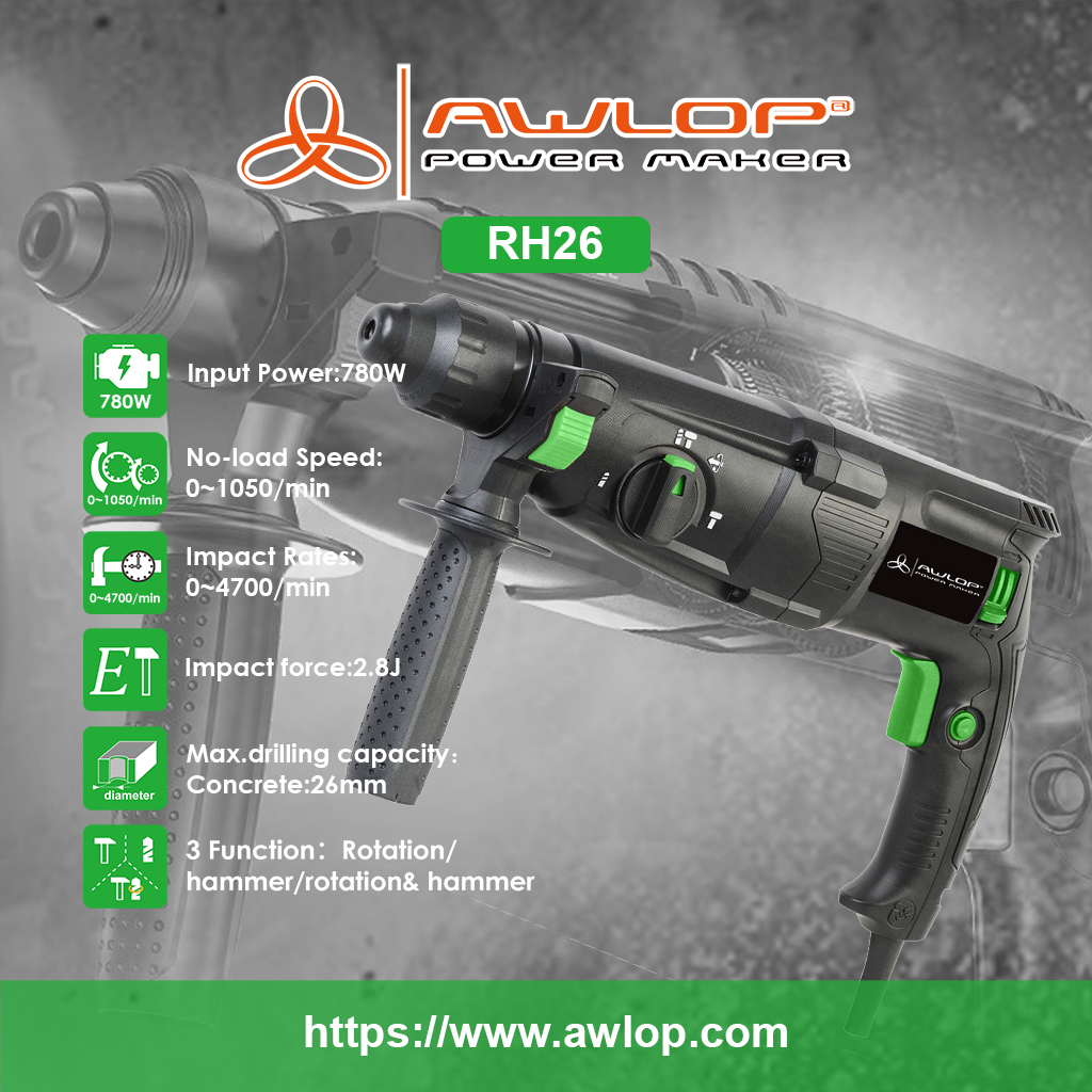 RH26 Electric SDS Rotary Hammer تمرين