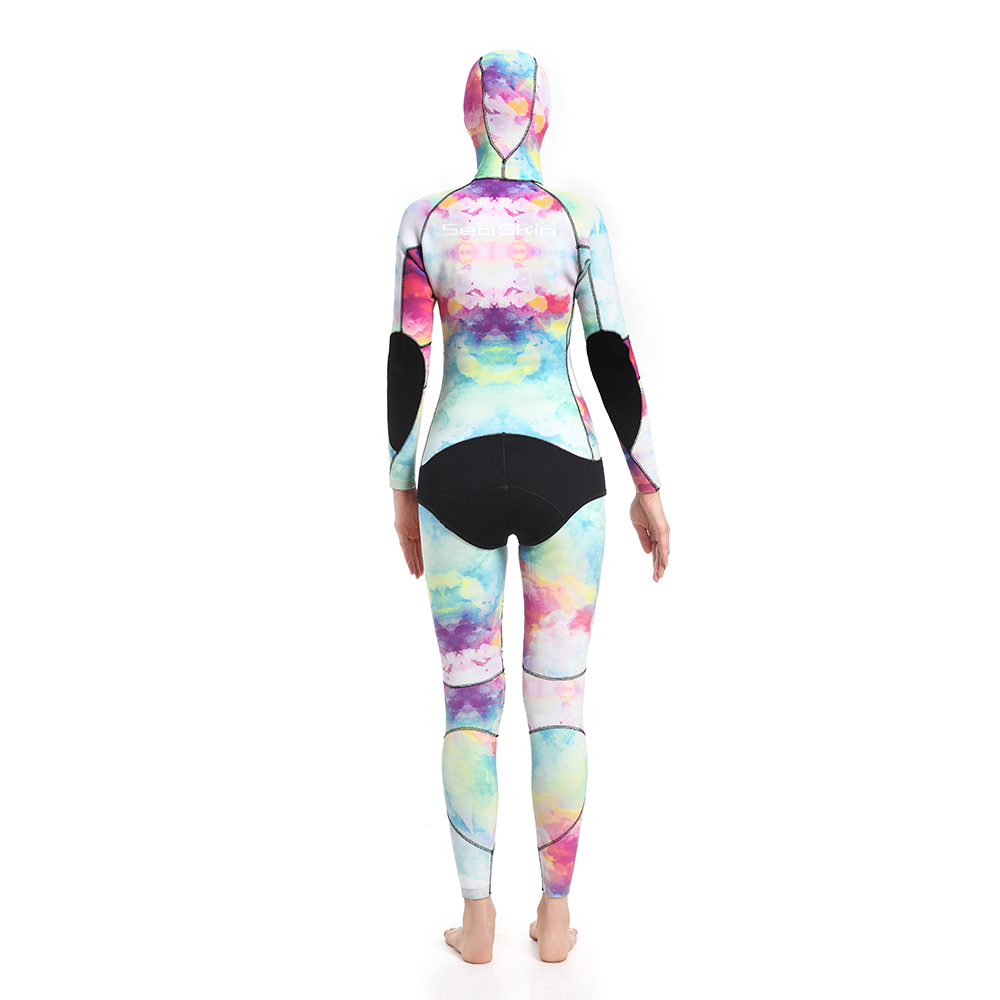 Dw015 Traje de neopreno de dos piezas Seaskin Women 80 Dw015 Seaskin Women Two Pieces Wetsuit 80