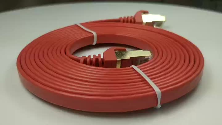 video cat7 platte kabel rood (2)