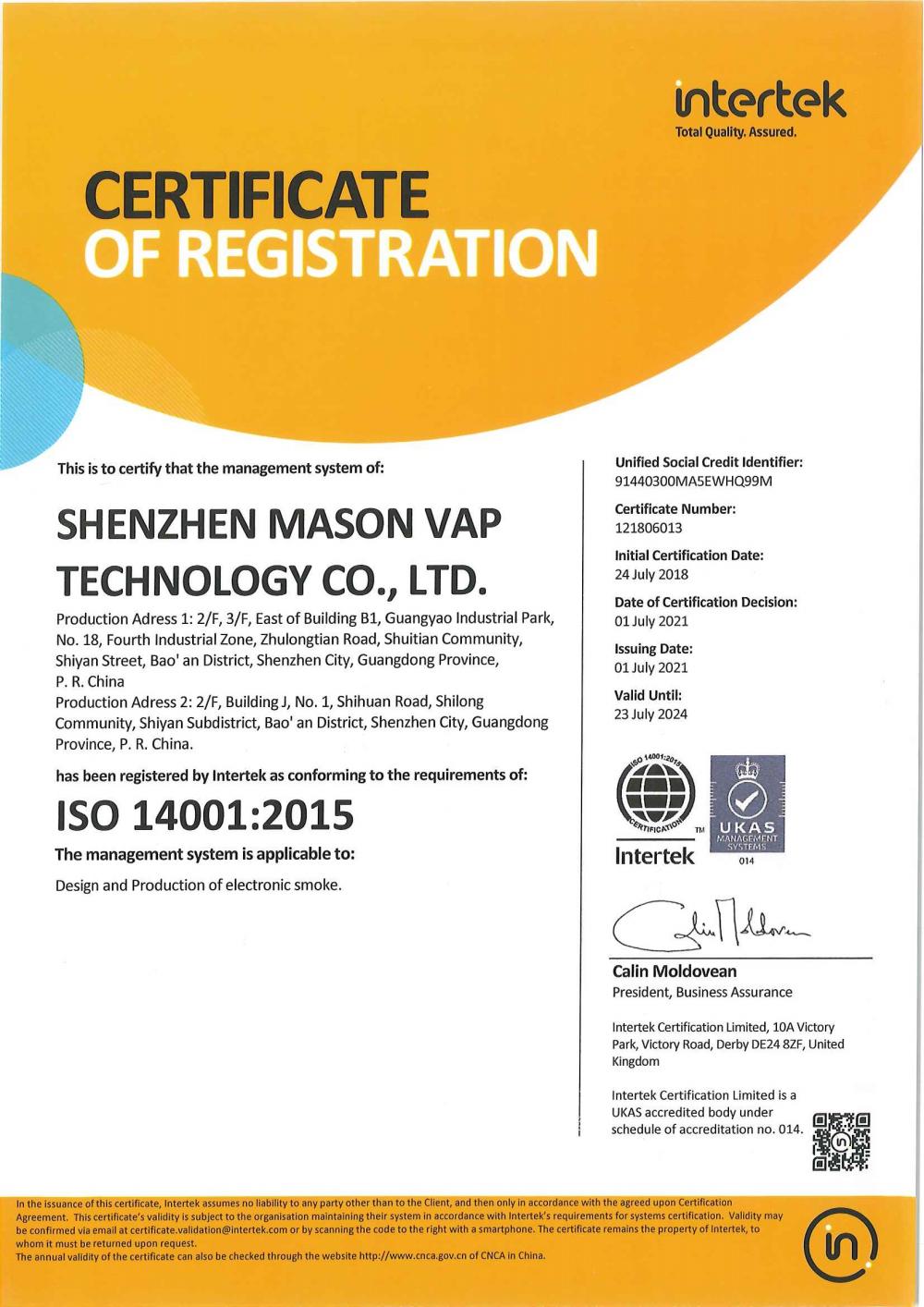 ISO 14001:2015