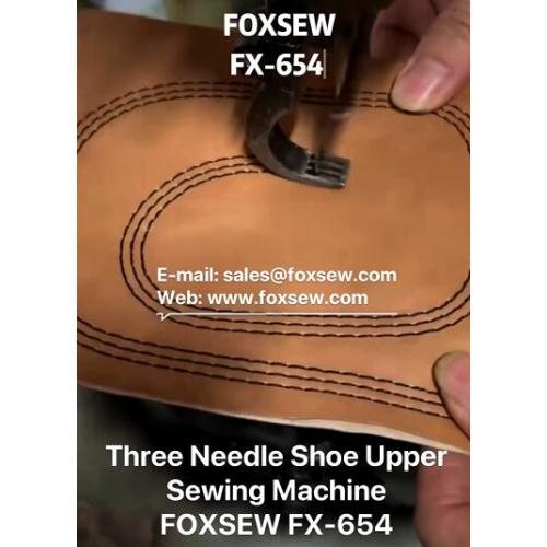 Three Needle Shoe Upper Sewing Machine FOXSEW FX-654