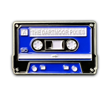 Cassette enamel pin