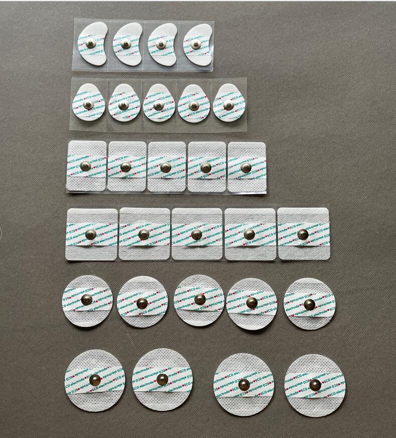 Différents types d&#39;électrodes ECG