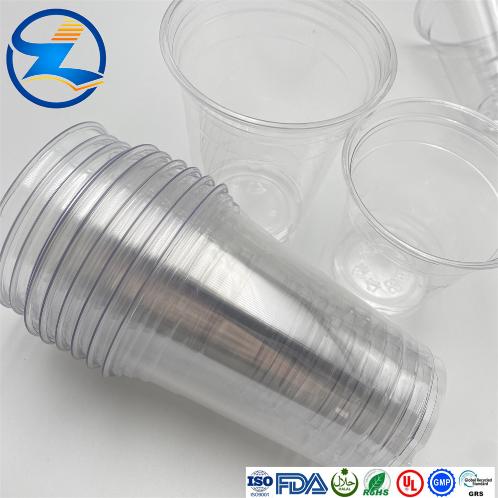 Full transparent PET thermoforming plastic cup0