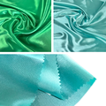 Nouvelle arrivée à la menthe Silk Satin tissu en polyester brillant vert tissu1