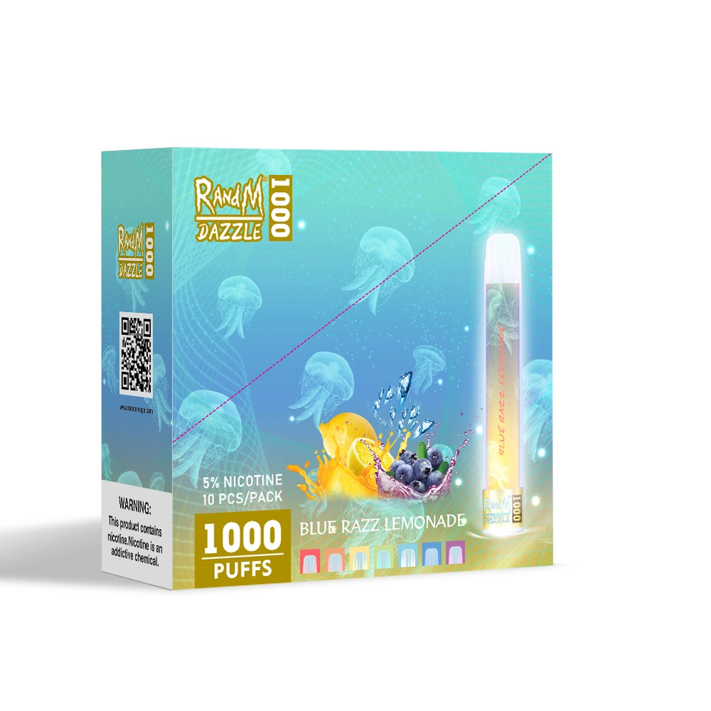 LED Light Disposable E Cigarette Randm Dazzle 1000 Vape Pen