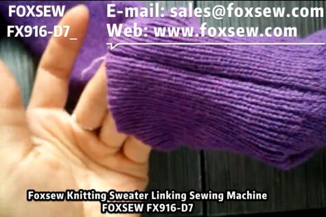 Knitted Sweater Linking Machine Sewing Samples