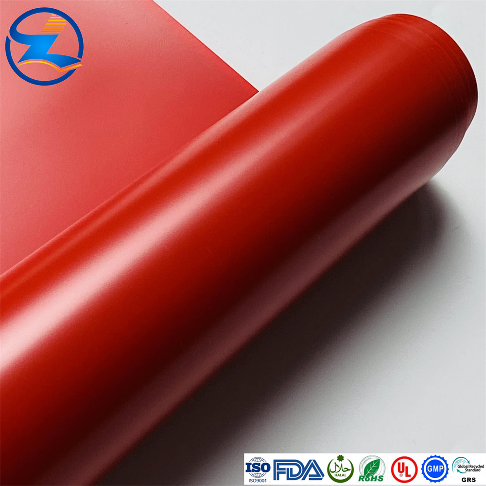 High quality customizable red PVC film