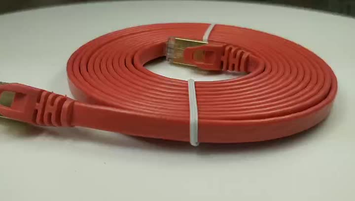 video cat7 flat cable red (4)