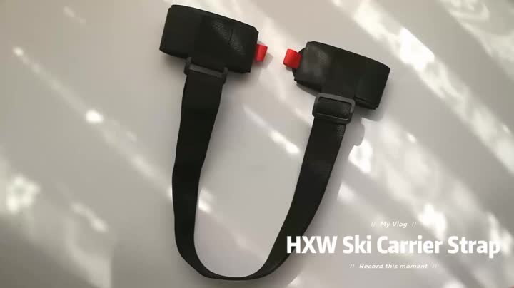 Ski carrier strap