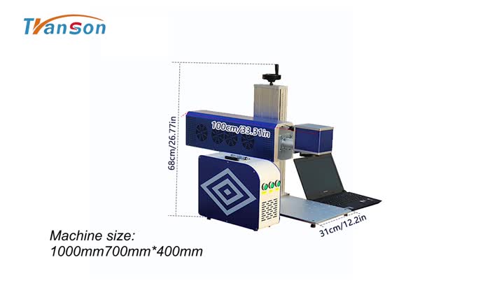 Synrad 30W RF 튜브 CO2 레이저 마킹 머신