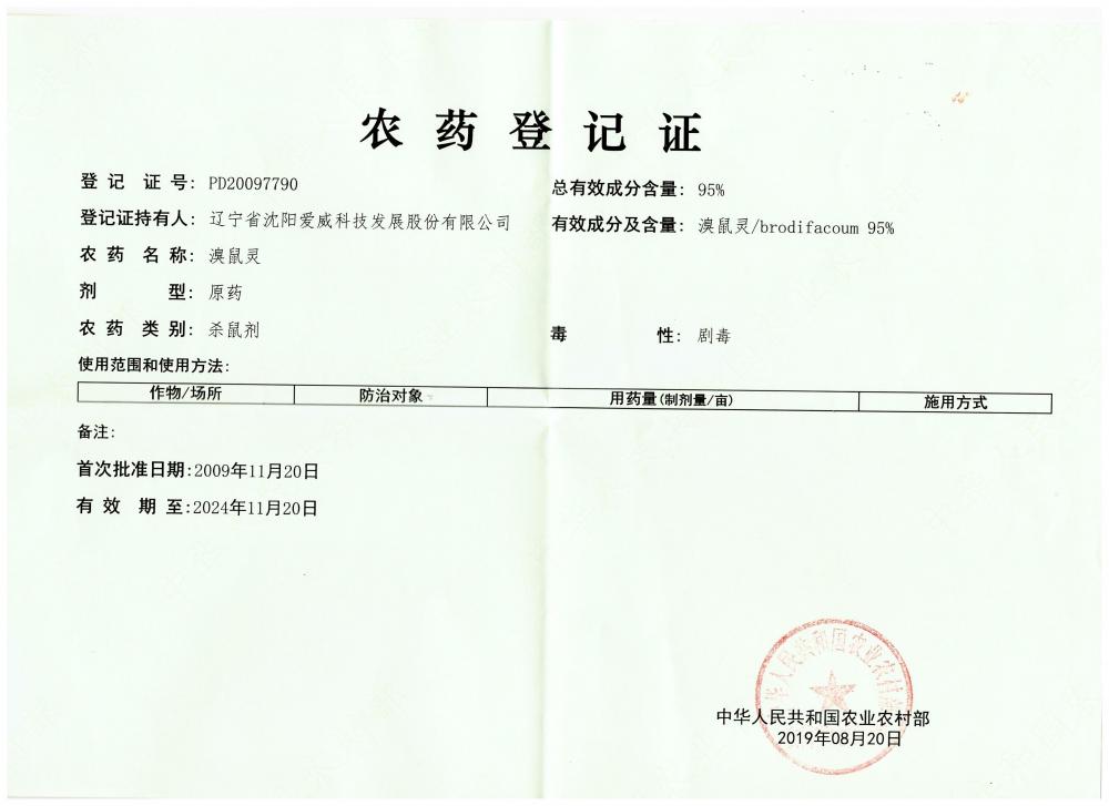 REGISTRATION CERTIFICATE