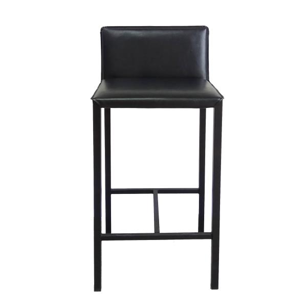 Silla de barra de color negro PU