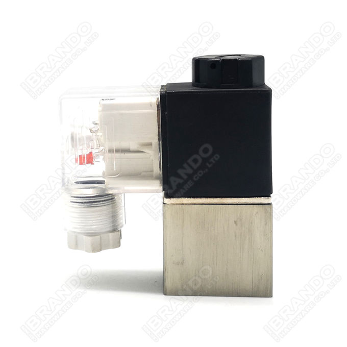 Sub Base Mounted 3 Way Brass Solenoid Valve For Screw Air Compressor 14