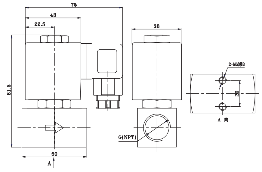 1/4'' 3/8'' 1/2'' Compact Brass Solenoid Valve 2 Way Normally Closed 24V 220V 1