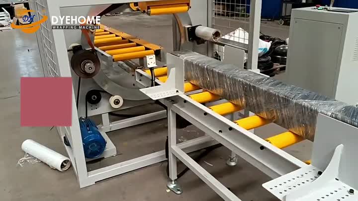 Door and window stretch wrapping machine