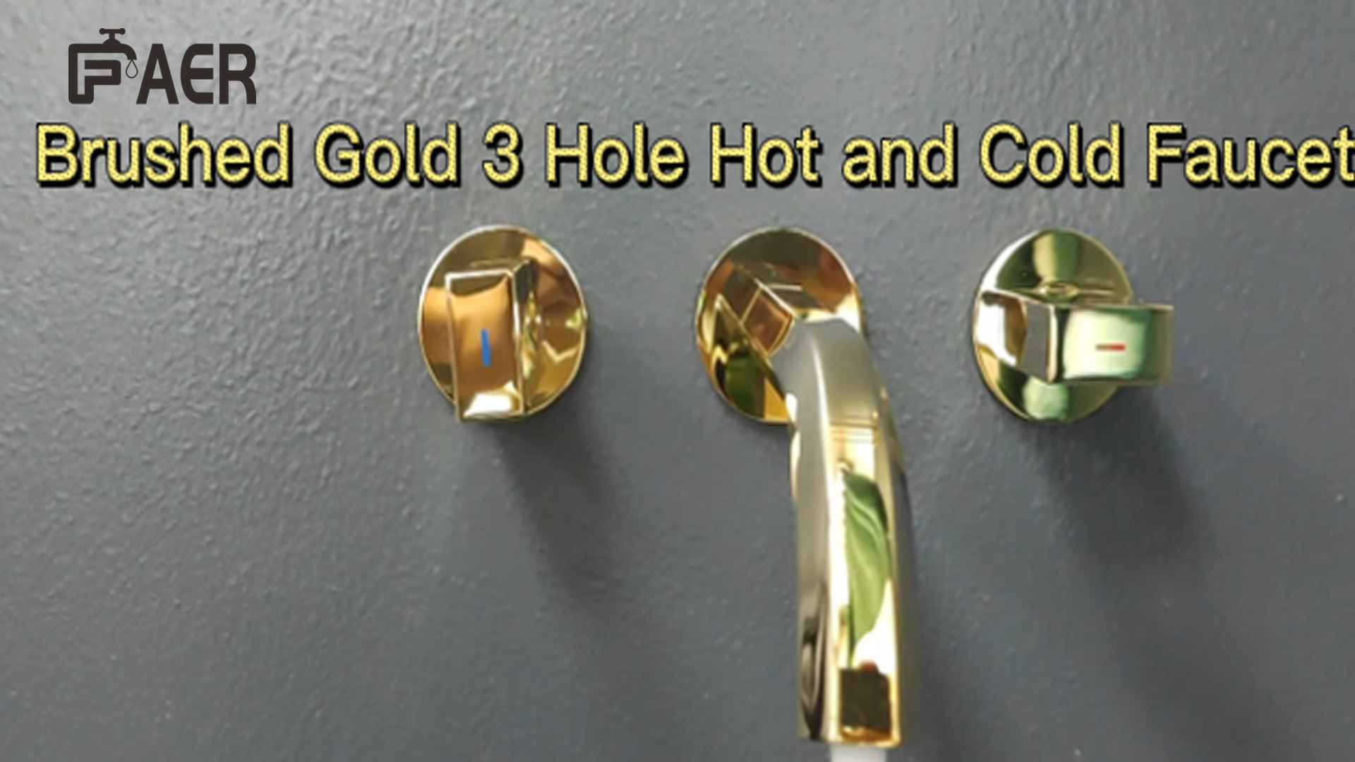 Wall Mount Three Hole Faucet