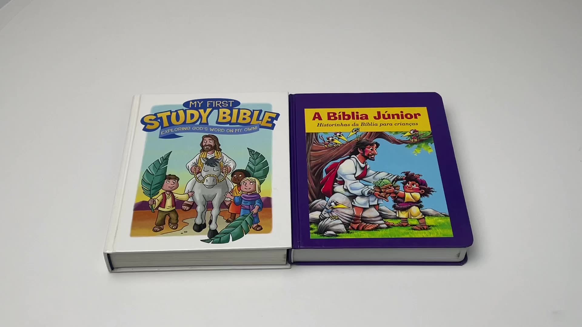 Оптовая китайская дешевая низкая цена MOQ COSTOM Holy Kids English 365 Baby Bible Story Book для детей смещение печати1