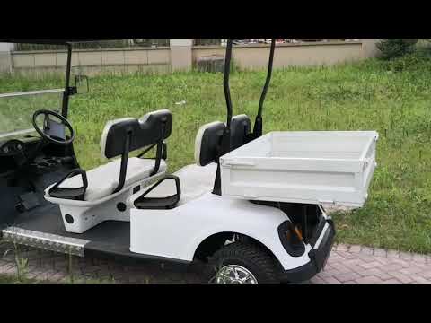 2 seats utility golf cart with rear cargo box/ golf cart with cargo bed