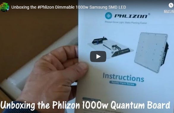 Phlizon Dimmable 1000w Samsung SMD LED Unboxing