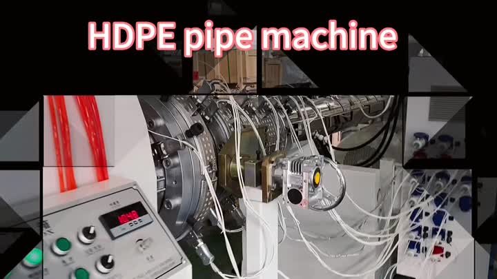 plastic extrusion line for HDPE pipe 315mm