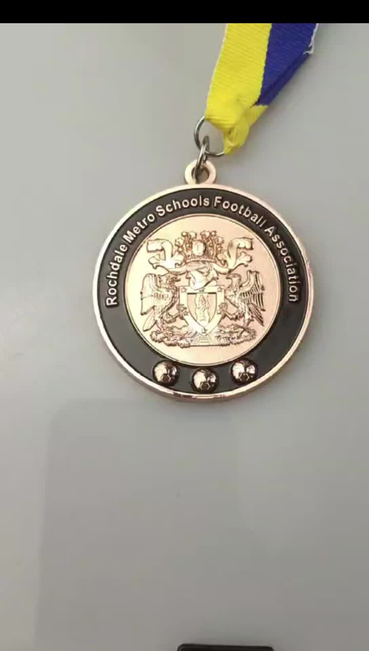 Médaille d&#39;association de football personnalisée