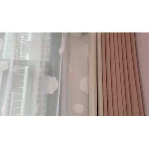 3D Stereoscopic Cut Velvet Cloud Window Screen