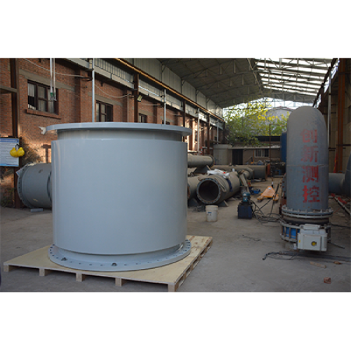 Large diameter electromagnetic flowmeter ready for shipment