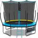 10ft recreativo trampolim duplo azul