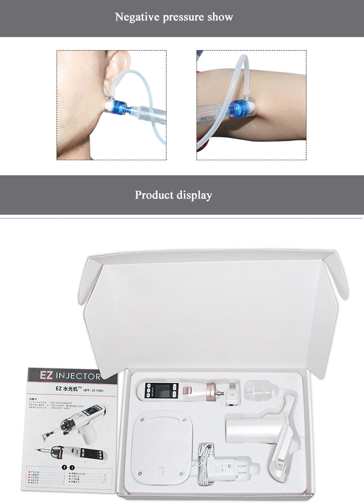 streç işareti çözümü Su Mezoterapi güzellik makinesi Kişisel kullanım için yüksek kaliteli EZ enjeksiyon tabancası