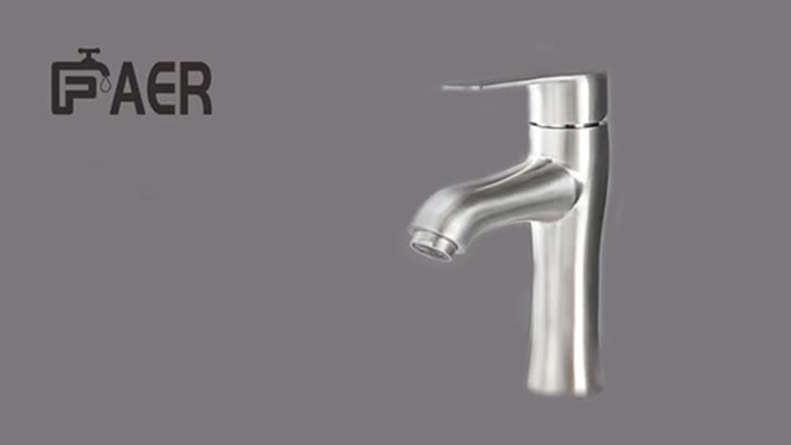 Chrome-plated brass faucet