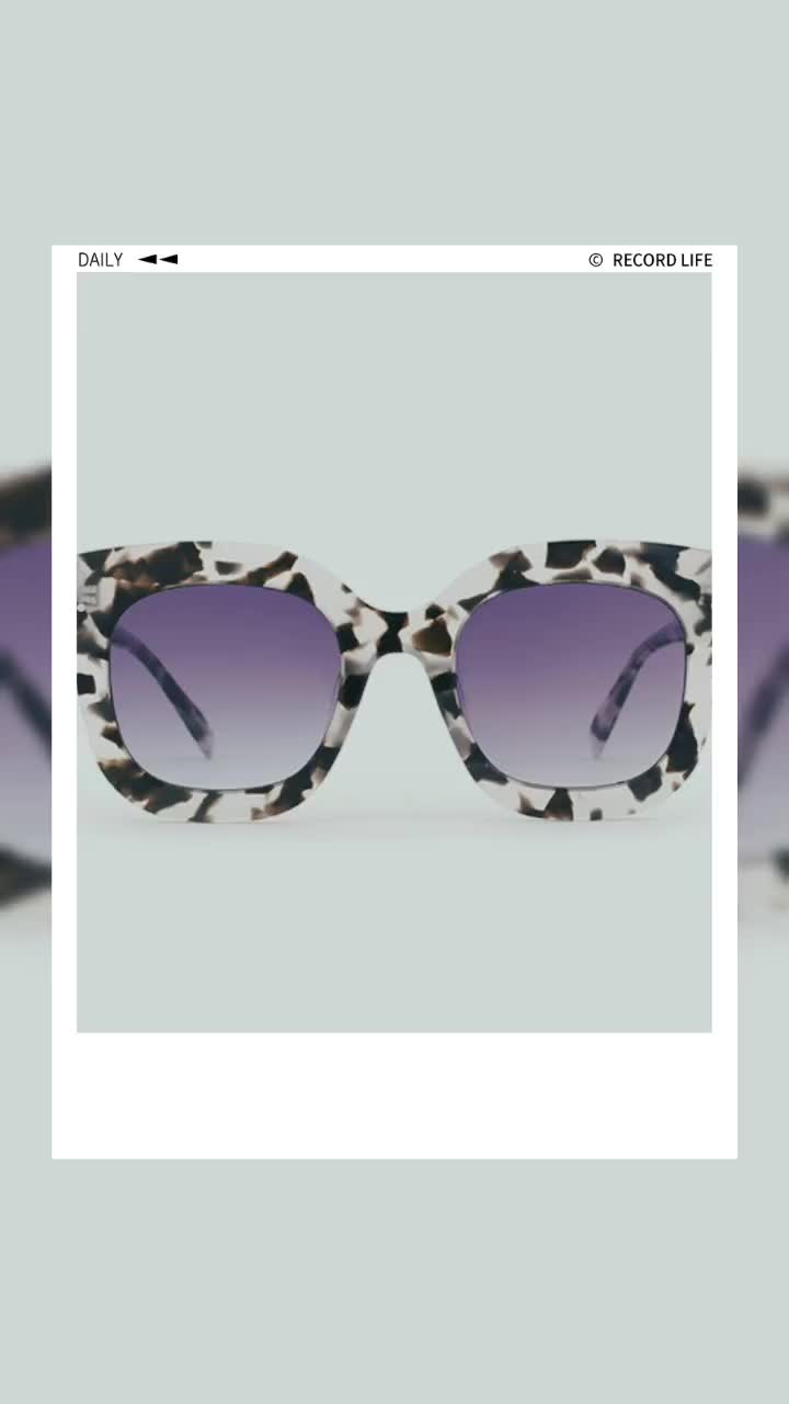 Steffy Square-framed Acetate Women's Sunglasses