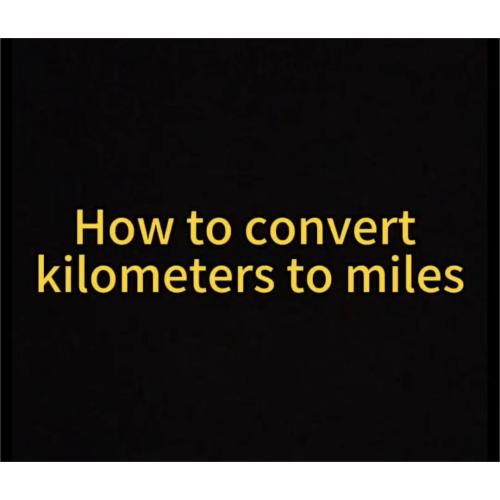 How to convertkilometers to miles