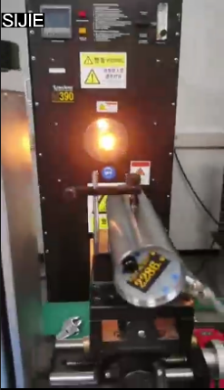 Video objetivo de prueba de pirómetro en laboratorio