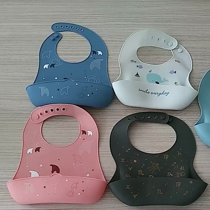 bibs de silicone de desenho bonito.mp4