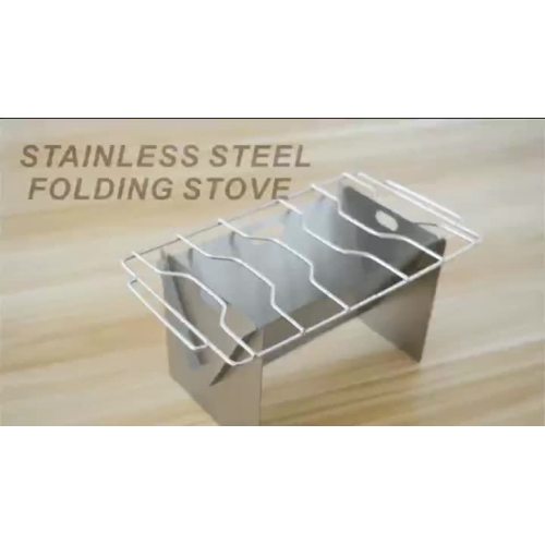 Stainless steel folding stove