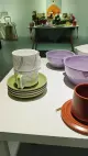 Copa de té de porcelana y platillo en caja taza de novedad creativa y taza de café con platillo con platillo