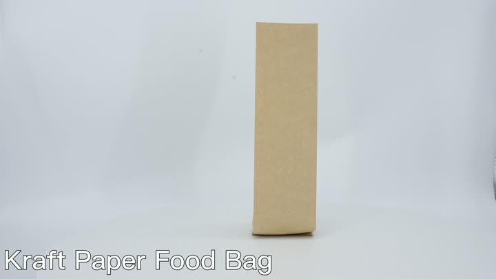 Kraft paper food bag