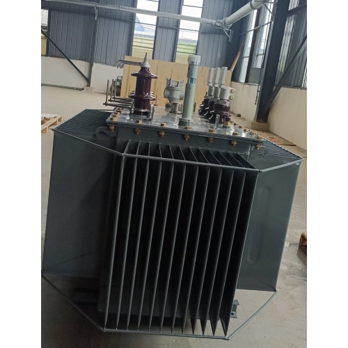 Oil immersed transformer ready for shipment